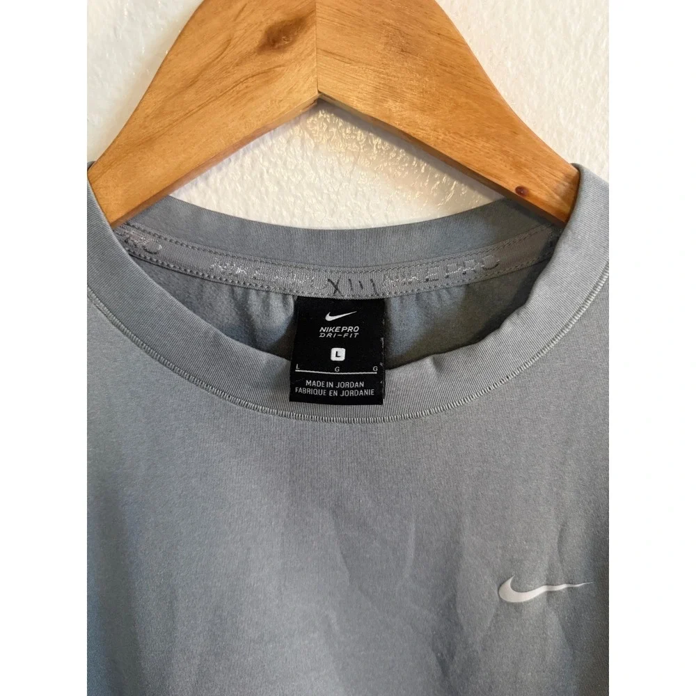 Nike Pro Warm Dri-FIT Long Sleeve Training Top Grey Mens L Athleticwear Gorpcore